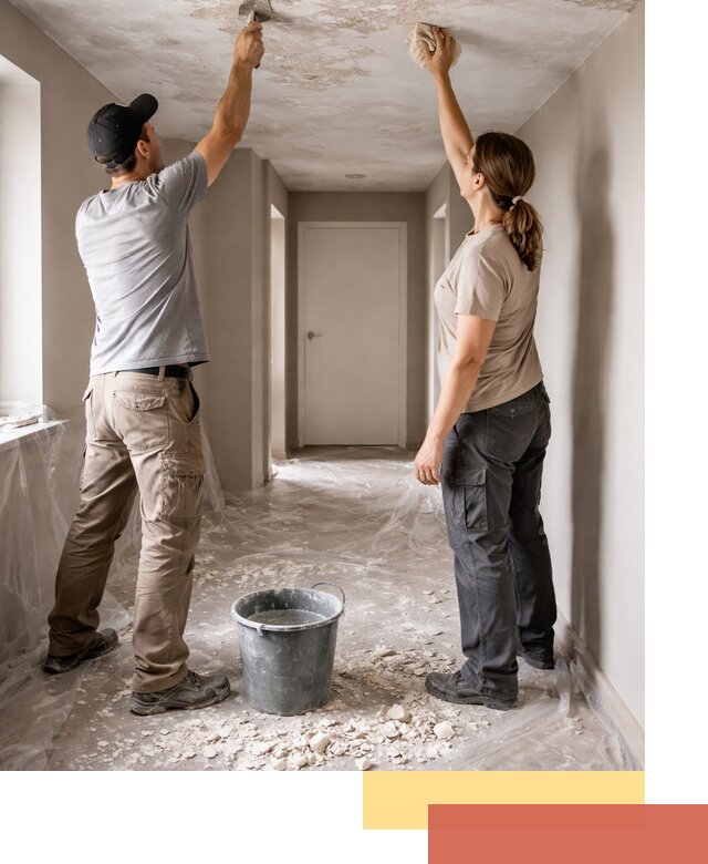 Удаление побелки с потолка в Оренбурге — быстро и аккуратно