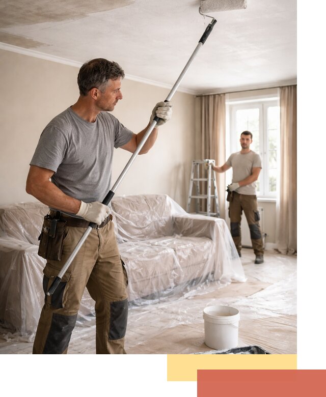 Грунтовка потолка в Оренбурге — подготовка под покраску и отделку