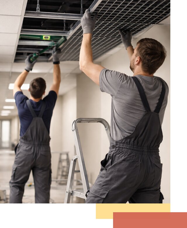 Монтаж потолка Грильято в Оренбурге: установка под ключ качественно