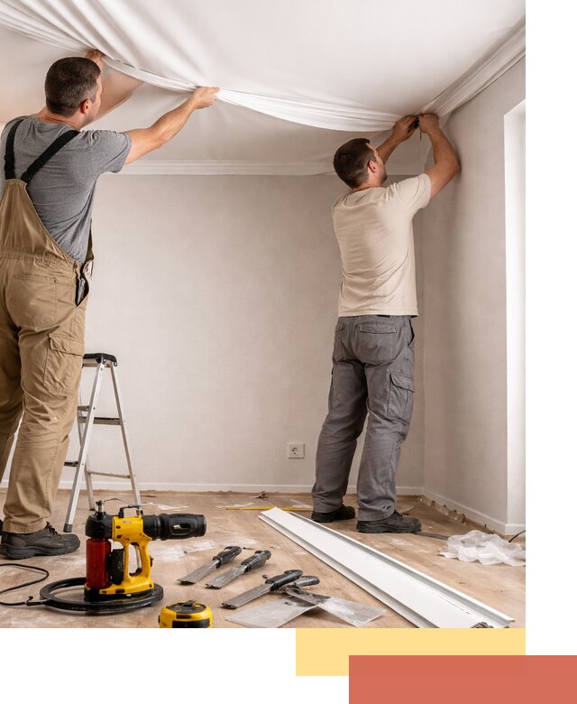 Монтаж ПВХ натяжного потолка в Оренбурге качественно и быстро