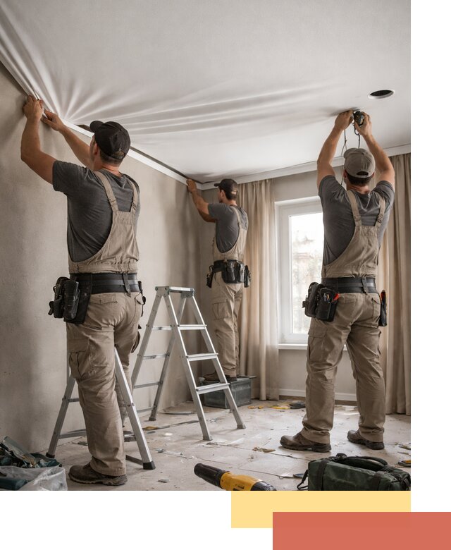 Монтаж матового натяжного потолка в Оренбурге качественно и быстро