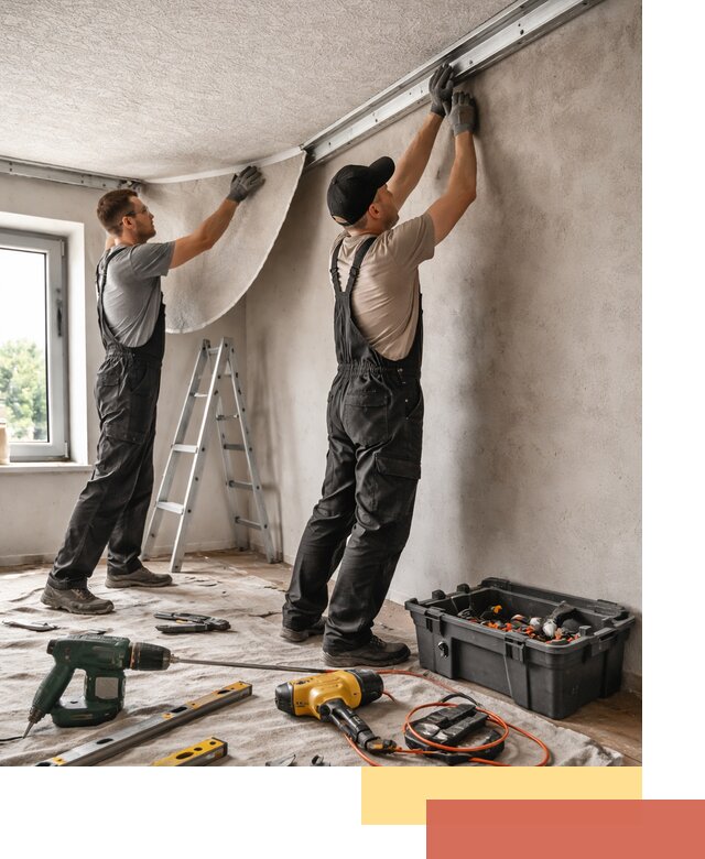 Монтаж фактурного натяжного потолка в Оренбурге качественно и быстро