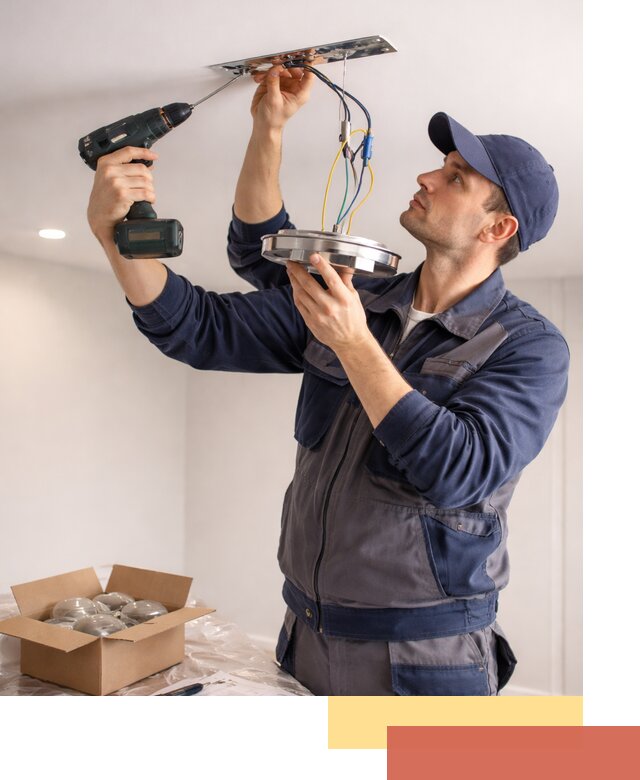 Установка люстры в натяжной потолок в Оренбурге