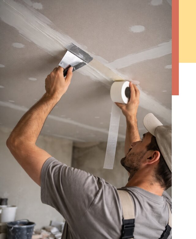 Обработка швов потолка ГКЛ в Оренбурге от 7627 руб. под ключ | ОТДЕЛОЧНИК-Рнб