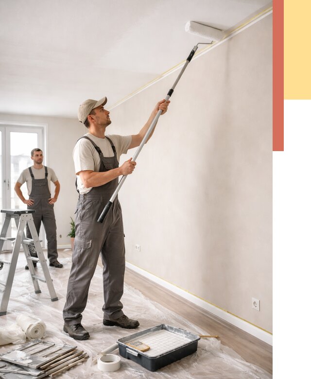 Покраска потолка из гипсокартона в Оренбурге от 4576 руб./м2 — услуги под ключ | ОТДЕЛОЧНИК-Рнб