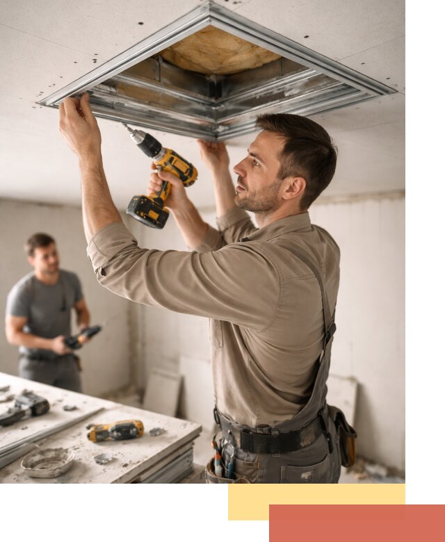 Монтаж люка в потолок из ГКЛ в Оренбурге