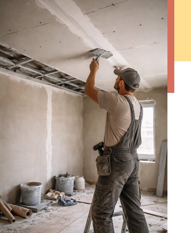 Ремонт потолка из гипсокартона в Оренбурге от 661 руб./м² — быстро и недорого | ОТДЕЛОЧНИК-Рнб