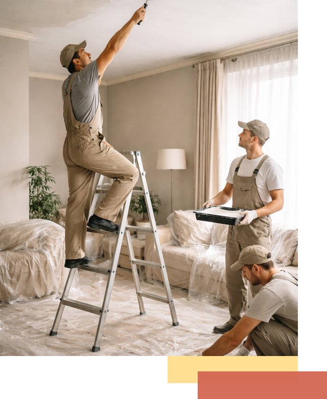 Покраска потолков акриловой краской в Оренбурге качественно и быстро