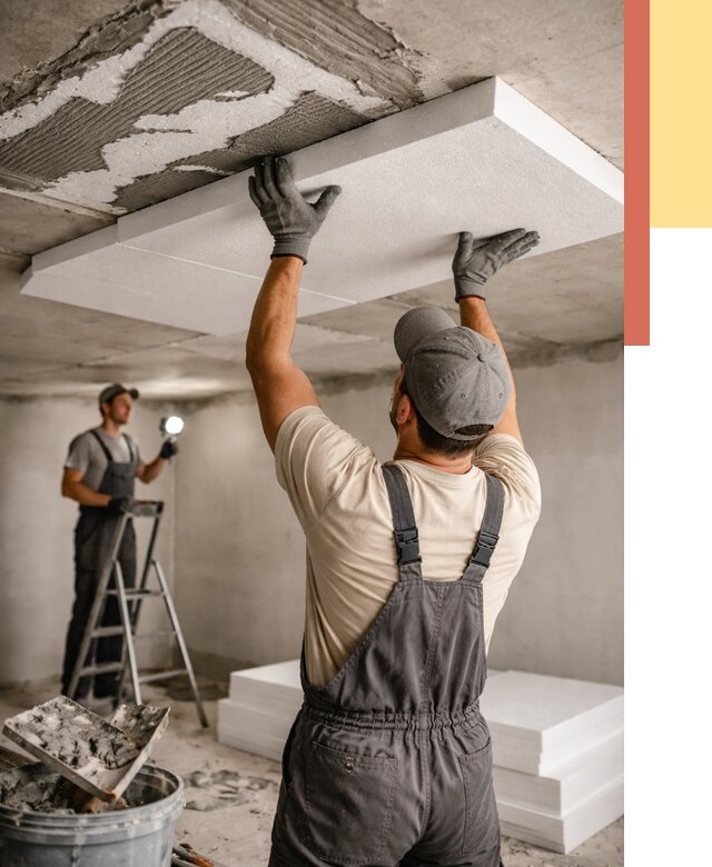 Утепление потолка пенопластом в Оренбурге от 4576 руб/м2 — недорого и быстро | ОТДЕЛОЧНИК-Рнб